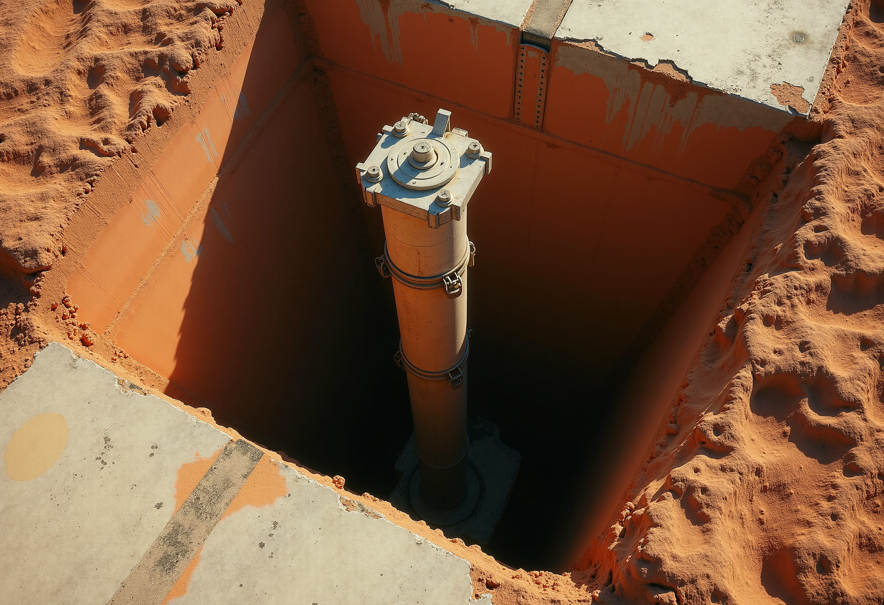 Plate 03 β Push pier stack in situ