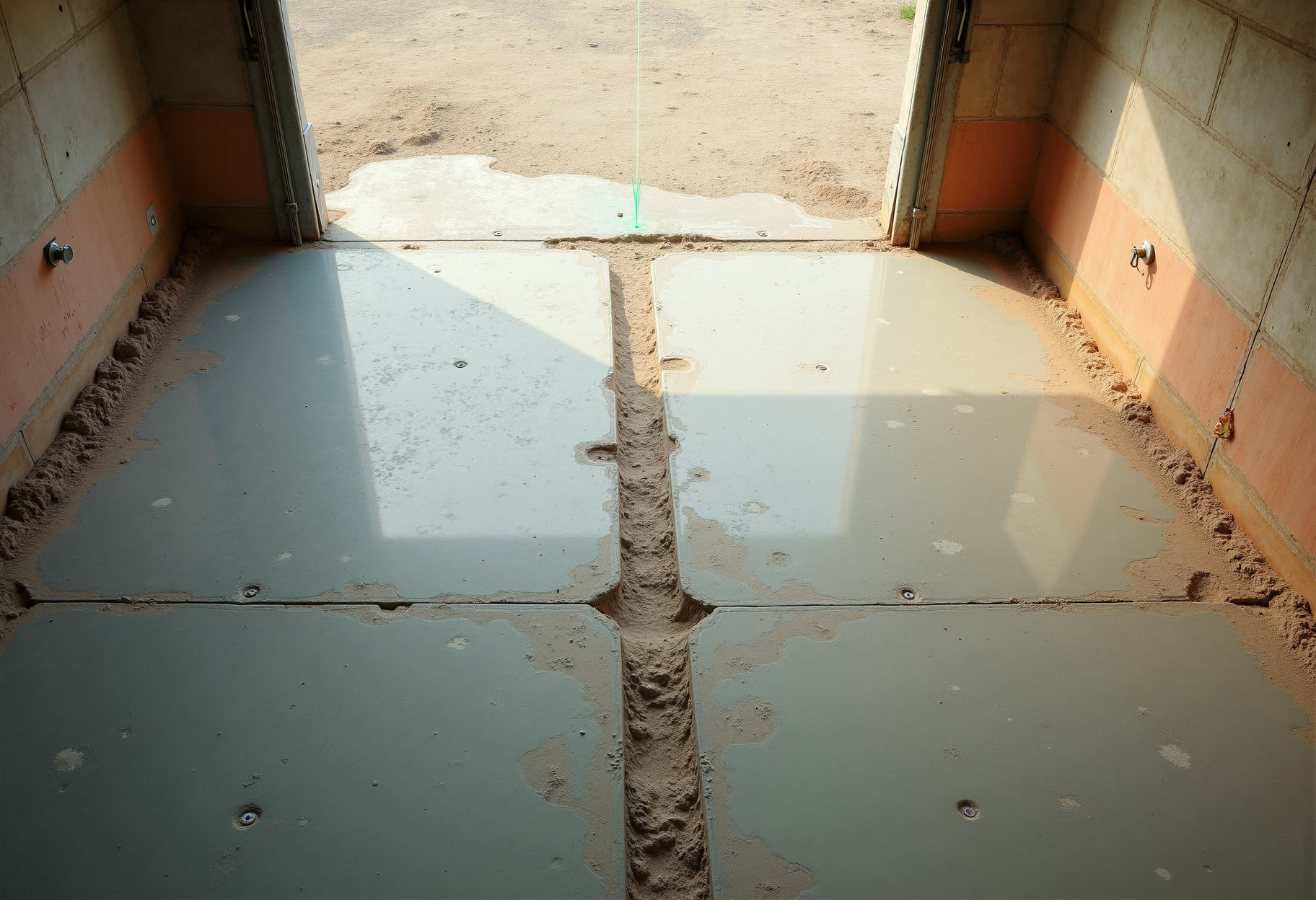Plate 06 β Slab lift ports, garage bay